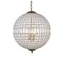 5_Olivia 24 1/2" Wide French Gold and Crystal Orb Chandelier more views