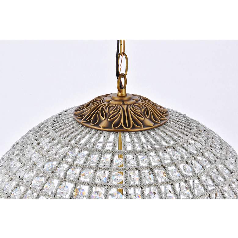 Image 7 Olivia 24 1/2" Wide French Gold and Crystal Orb Chandelier more views