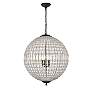 2_Olivia 24" Wide Dark Bronze Orb Pendant Light