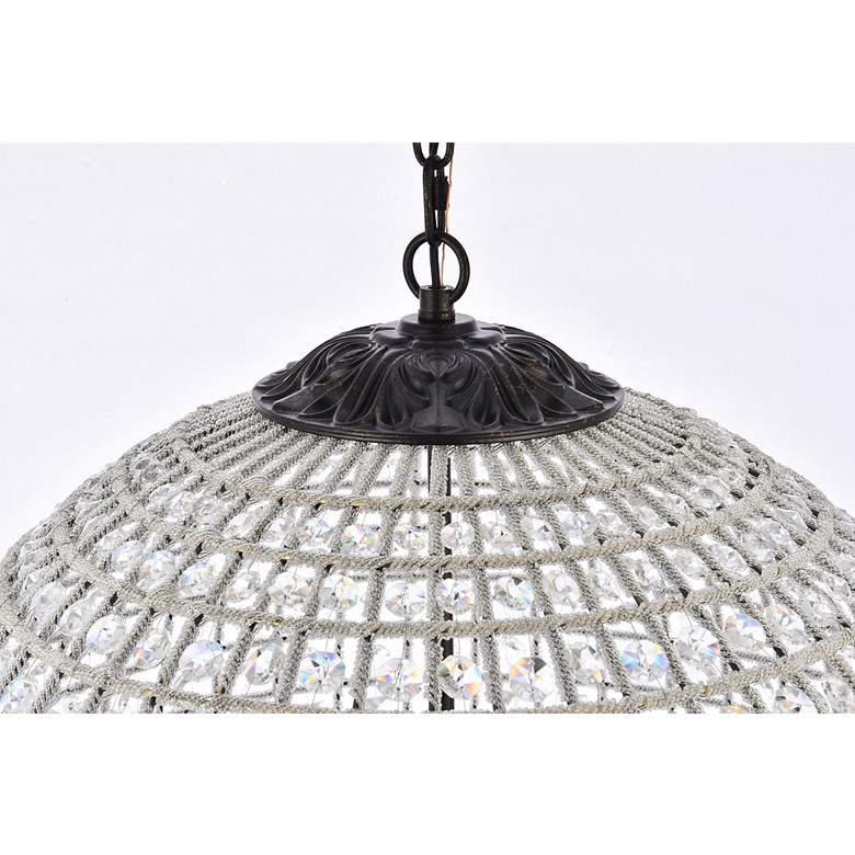 Image 7 Olivia 24" Wide Dark Bronze Orb Pendant Light more views