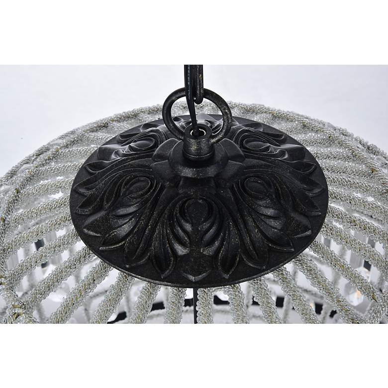 Image 4 Olivia 3 Lt Dark Bronze Pendant Clear more views