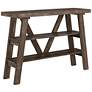2_Olivia 47 1/4" Wide Reclaimed Oak 2-Shelf Console Table