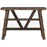 3_Olivia 47 1/4" Wide Reclaimed Oak 2-Shelf Console Table more views