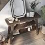 7_Olivia 47 1/4" Wide Reclaimed Oak 2-Shelf Console Table more views