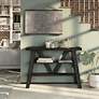 6_Olivia 47 1/4"W Reclaimed Black Oak 2-Shelf Console Table more views