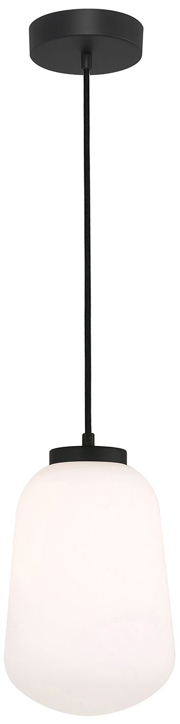 Image 2 Olivia 7" Wide Black LED Pendant more views