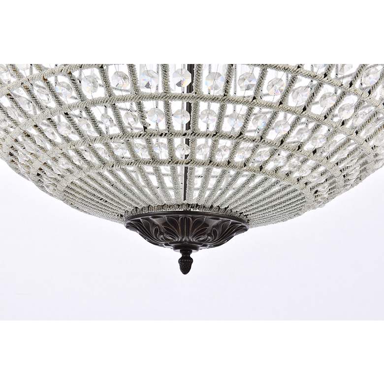 Image 4 Olivia 8 Lt Dark Bronze Chandelier Clear more views