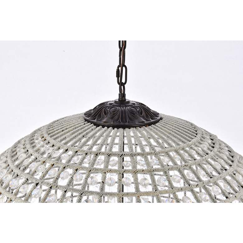 Image 5 Olivia 8 Lt Dark Bronze Chandelier Clear more views