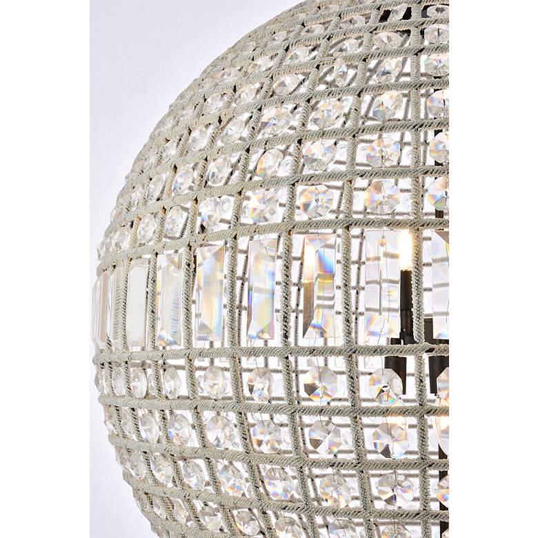 Image 6 Olivia 8 Lt Dark Bronze Chandelier Clear more views