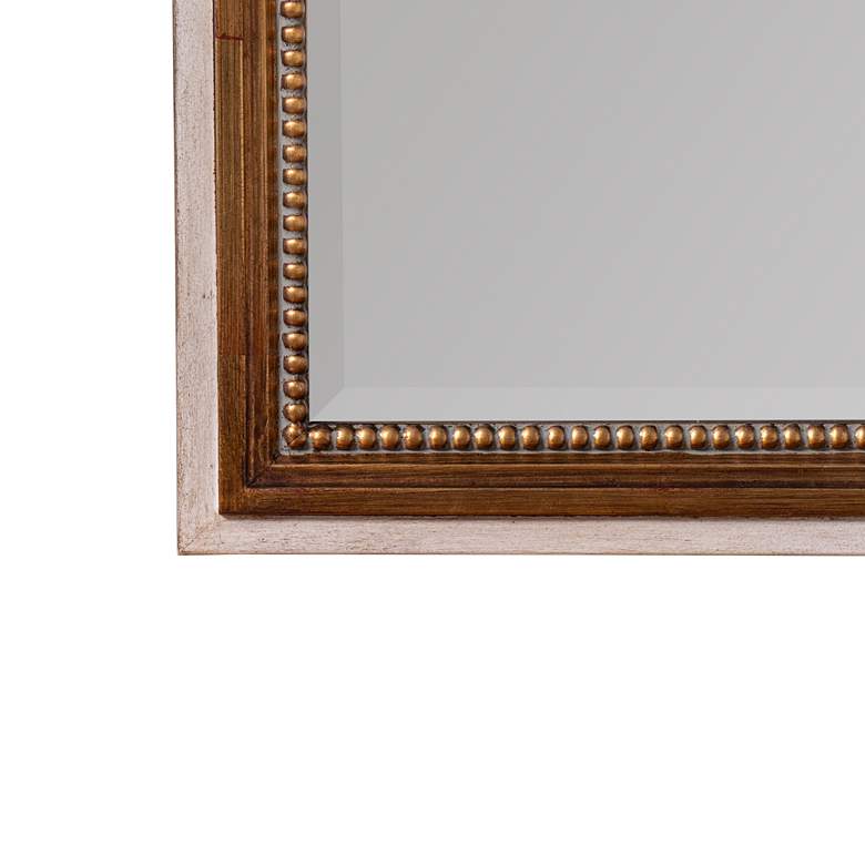 Image 3 Olivia Antiqued Gold 38 inch x 26 inch Resin Rectangle Wall Mirror more views