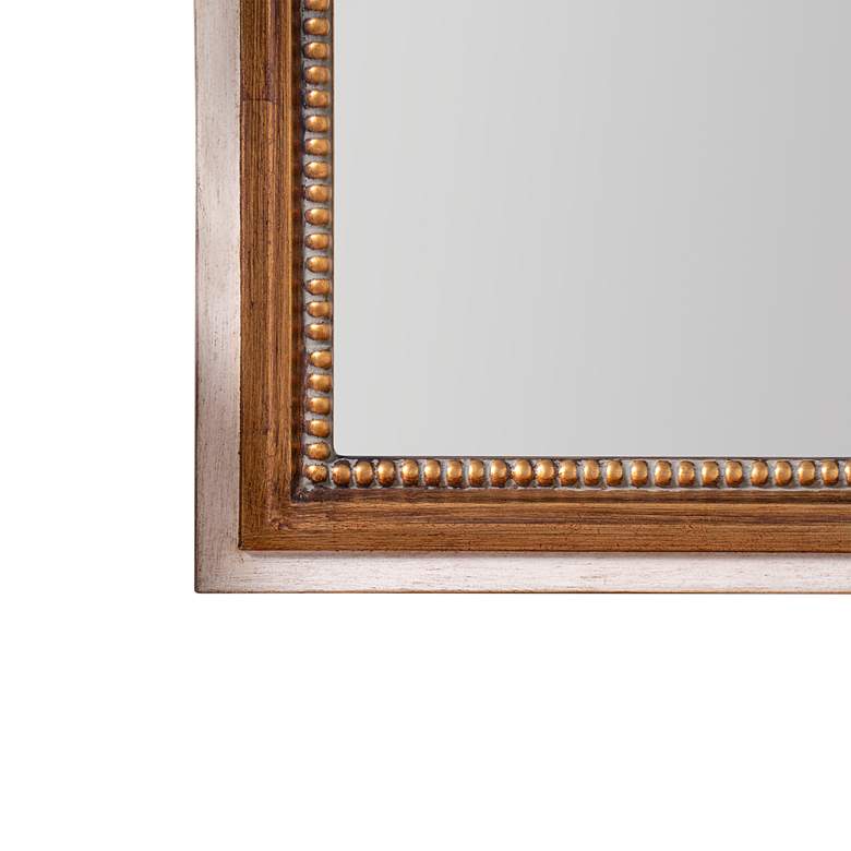 Image 3 Olivia Antiqued Gold Finish 34" x 36" Resin Mantle Mirror more views