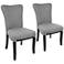 Olivia Gray Fabric Dining Chair Set of 2