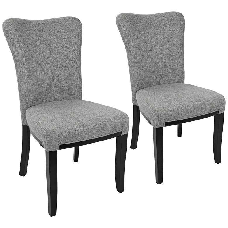 Image 1 Olivia Gray Fabric Dining Chair Set of 2