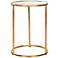Olivia Mirrored Gold Accent Table