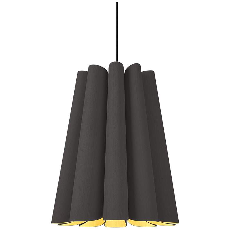 Image 1 Olivia Pendant WEP Light Collection - Black Finish - Ebony Shade