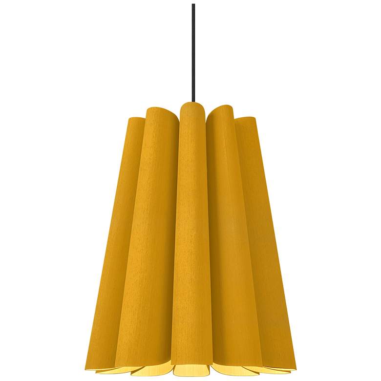 Image 1 Olivia Pendant WEP Light Collection - Black Finish - Ocher Shade