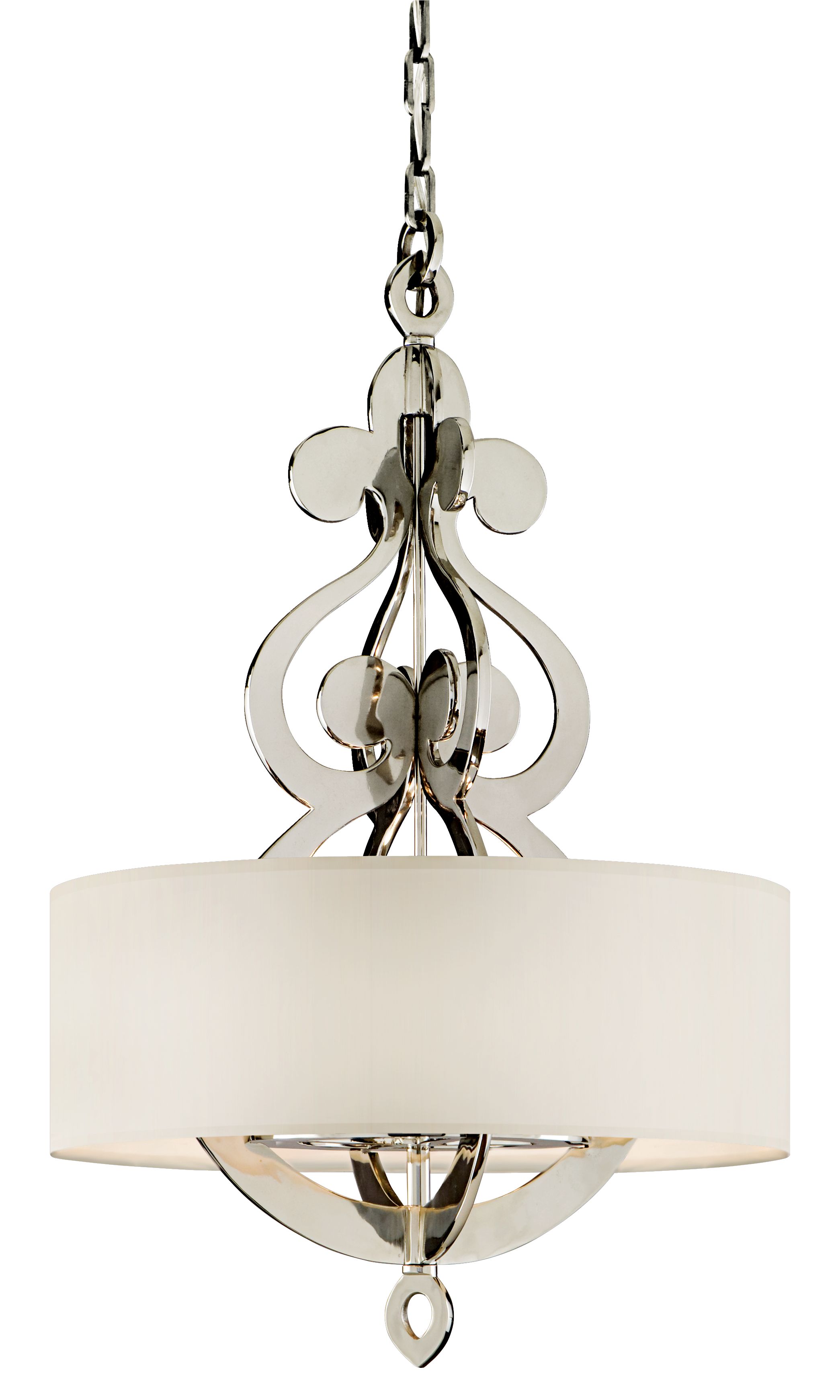 Olivia Polished Nickel 23 1/4" Wide Pendant Light