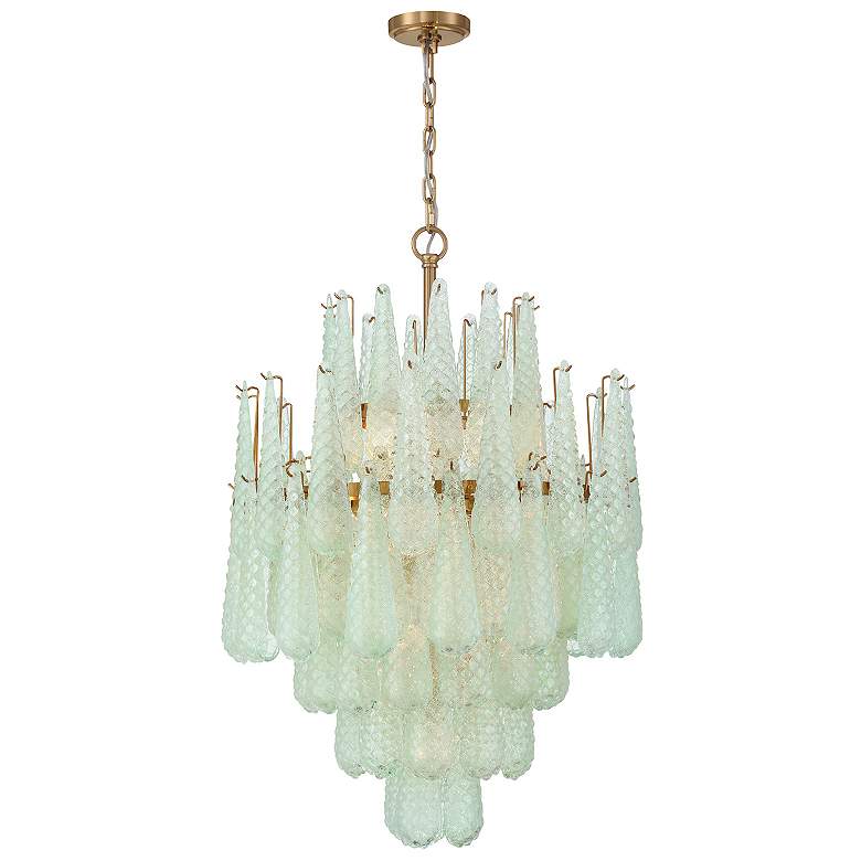 Image 1 Ollie 16 Light Aged Brass Chandelier