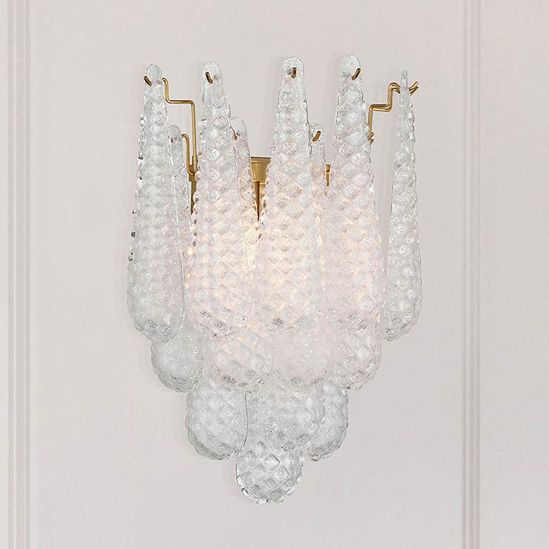 Image 1 Ollie 2 Light Aged Brass Sconce