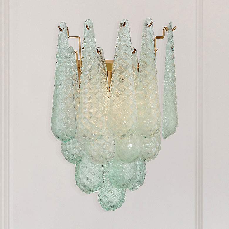 Image 1 Ollie 2 Light Aged Brass Sconce