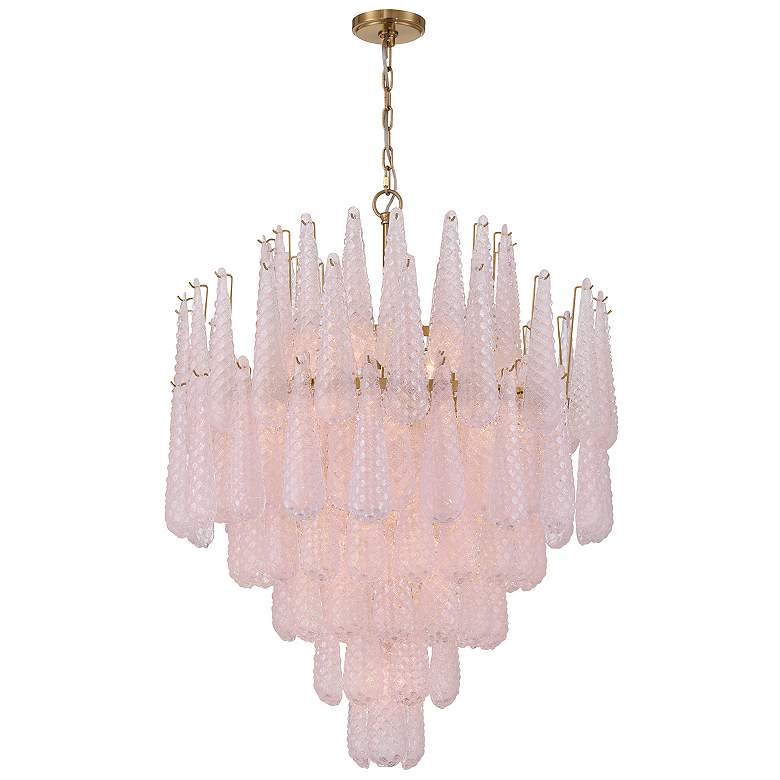 Image 1 Ollie 21 Light Aged Brass Chandelier