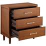 7_Ollie 32" Wide Brushed Teak 3-Drawer Cabinets Set of 2 more views