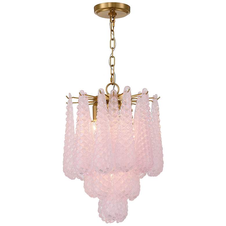 Image 1 Ollie 4 Light Aged Brass Pendant