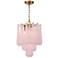 Ollie 4 Light Aged Brass Pendant