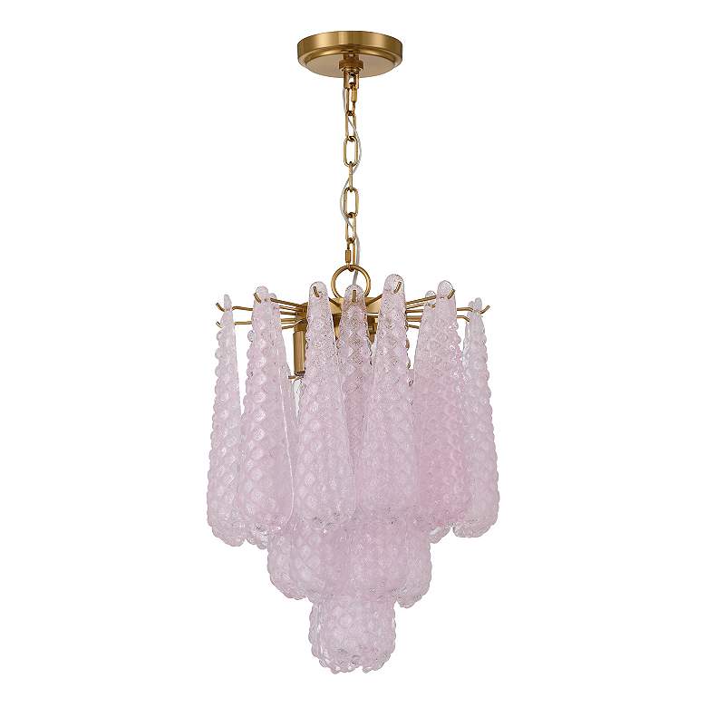 Image 2 Ollie 4 Light Aged Brass Pendant more views