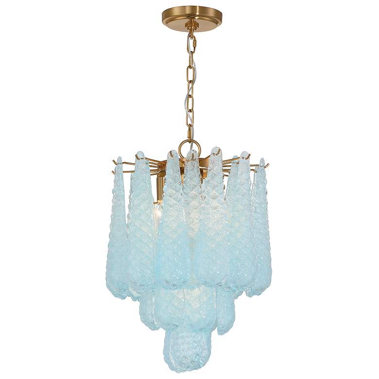 Image 2 Ollie 4 Light Aged Brass Pendant
