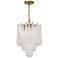 Ollie 4 Light Aged Brass Pendant