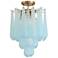 Ollie 4 Light Aged Brass Semi Flush Mount