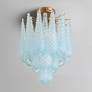 1_Ollie 4 Light Aged Brass Semi Flush Mount