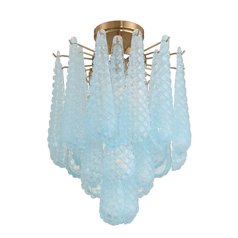 Image 5 Ollie 4 Light Aged Brass Semi Flush Mount more views
