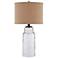 Ollie Clear Seeded Glass Table Lamp