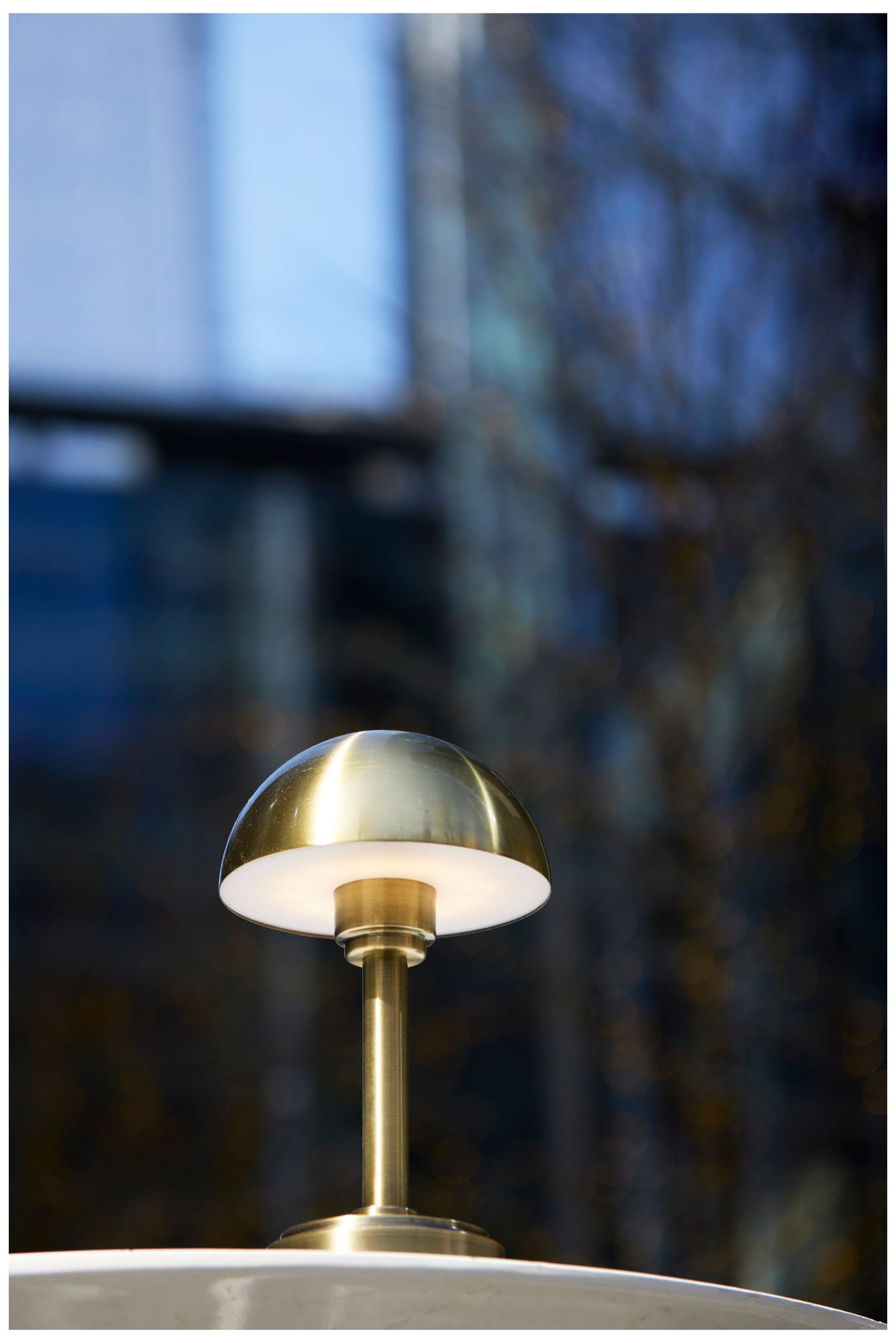 Image 2 Ollie LED Cordless Table Lamp- Antique Brass more views