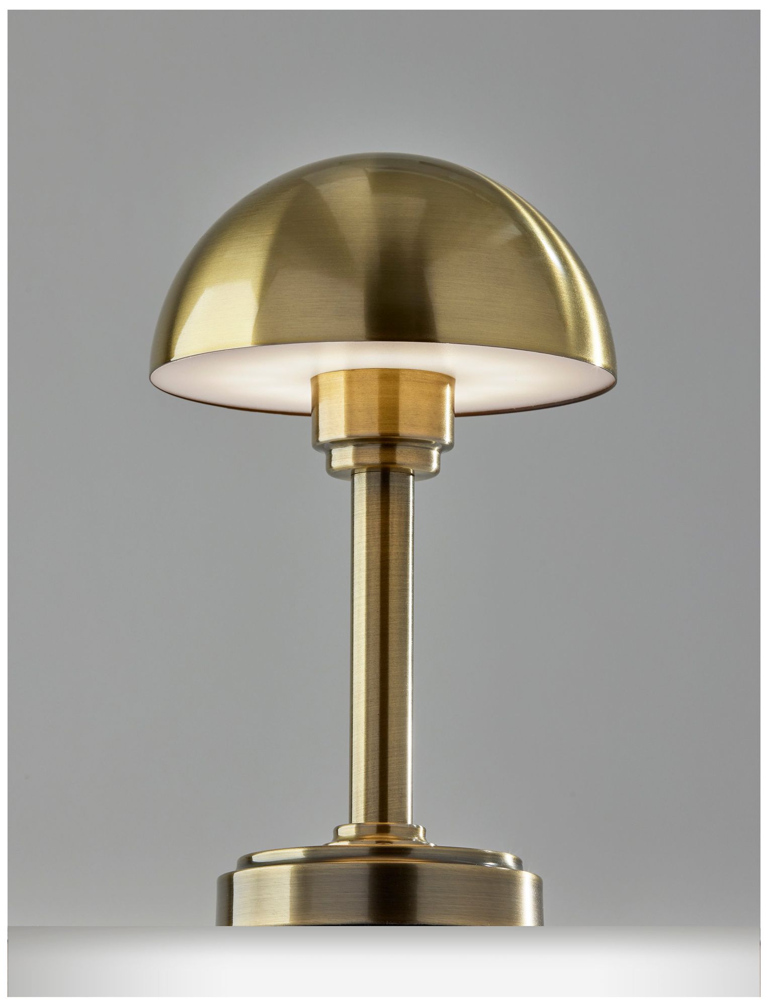 Image 5 Ollie LED Cordless Table Lamp- Antique Brass more views