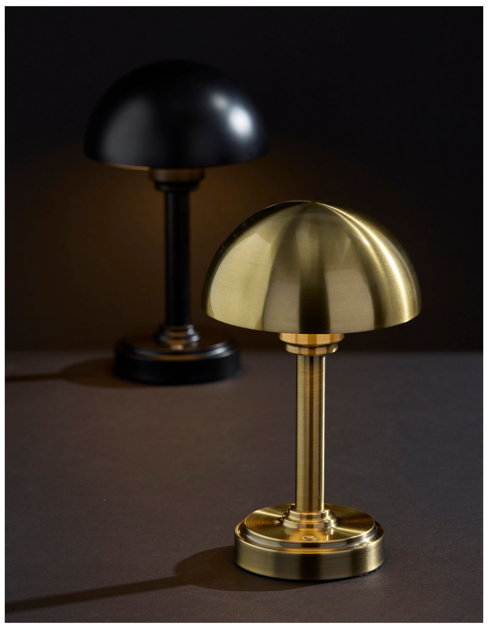 Image 6 Ollie LED Cordless Table Lamp- Antique Brass more views