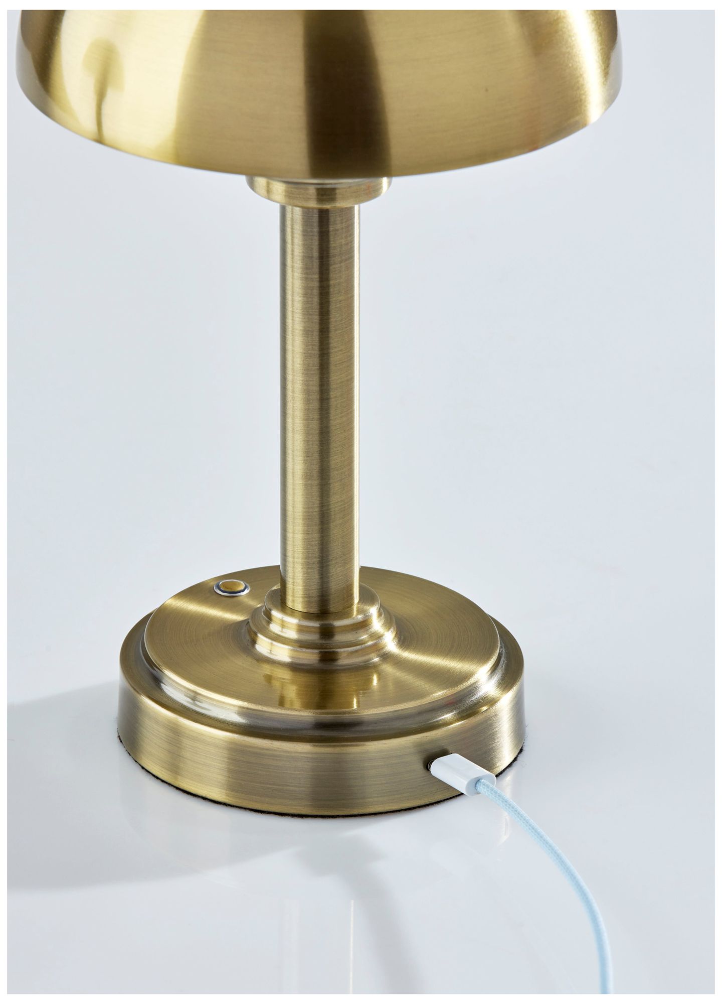 Ollie LED Cordless Table Lamp- Antique Brass