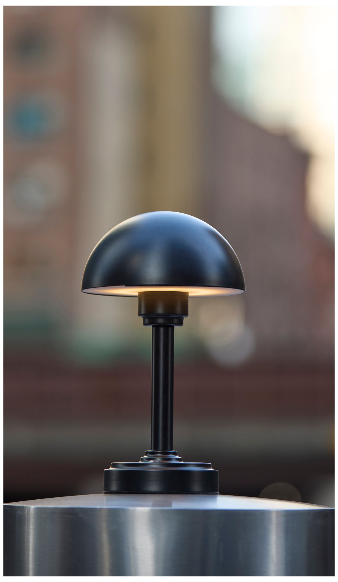 Ollie LED Cordless Table Lamp- Black