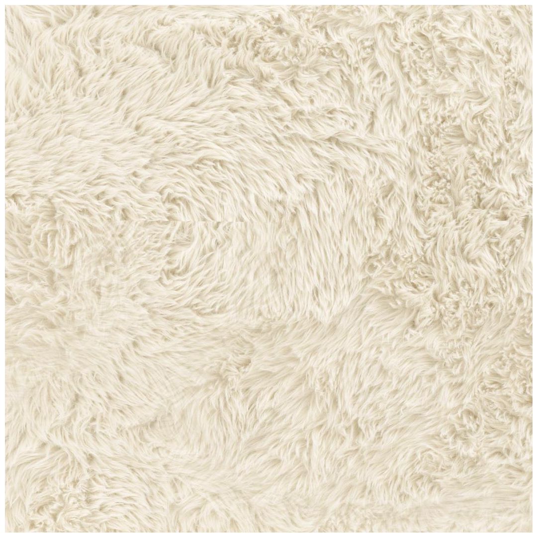 Image 7 Ollie Natural Straight Vegan Shearling Bench more views