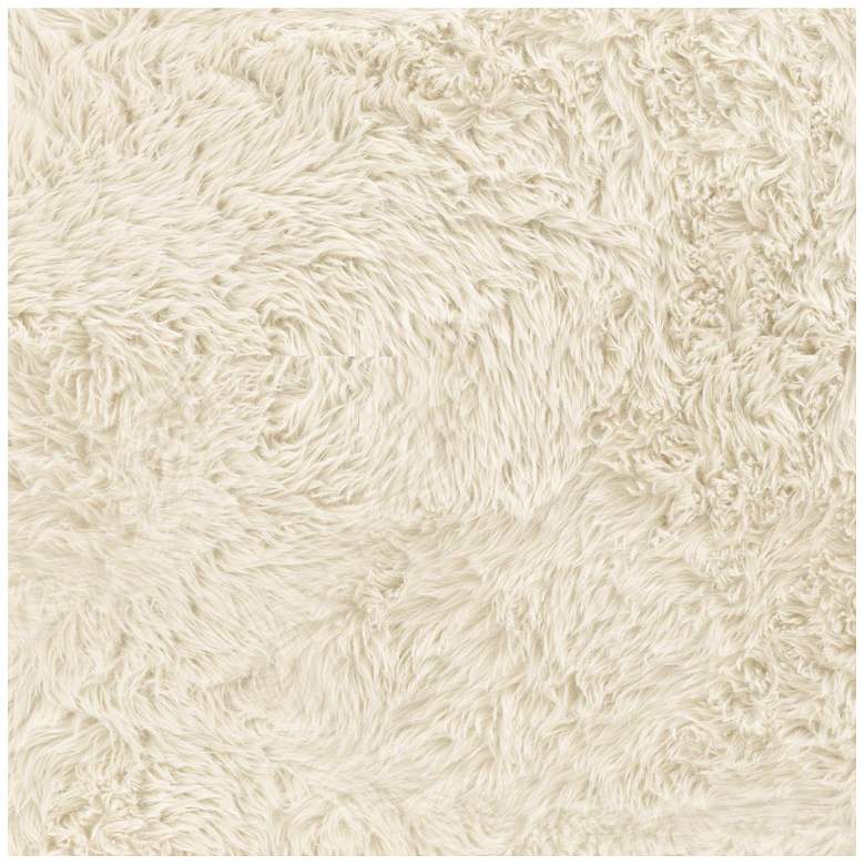 Image 6 Ollie Natural Straight Vegan Shearling Large Bench more views