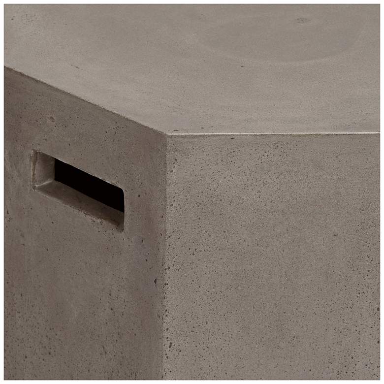 Image 4 Ollo 18" High Gray Concrete End Table more views