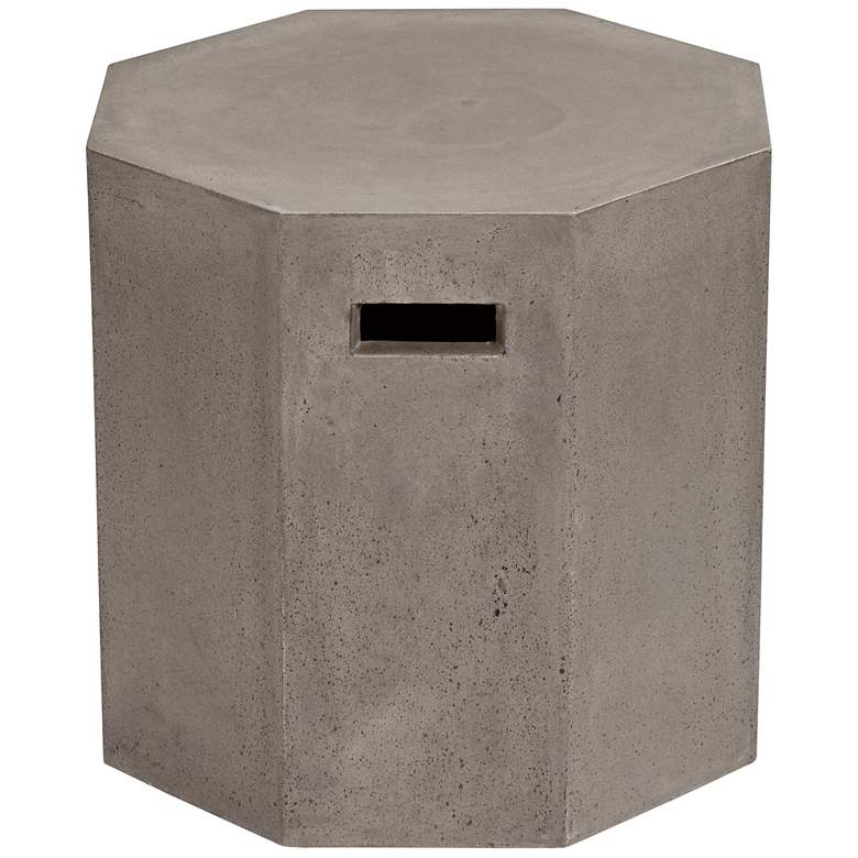 Image 5 Ollo 18 inch High Gray Concrete End Table more views