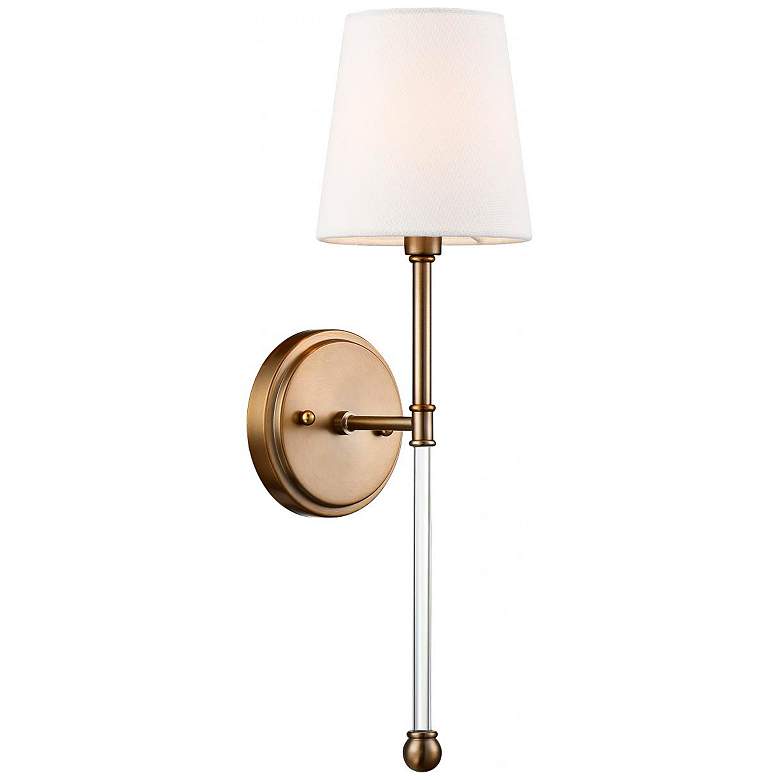 Image 5 Olmstead 19" High Burnished Brass Wall Sconce more views