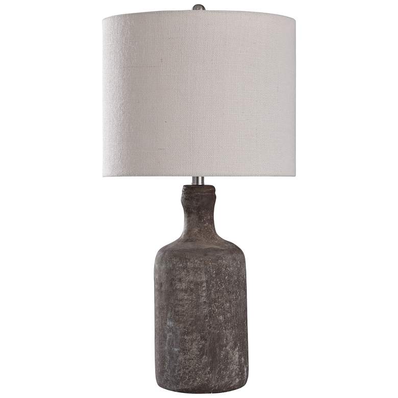 Image 1 Olney 30" Dark Gray Concrete Bottle Table Lamp