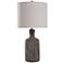 Olney 30" Dark Gray Concrete Bottle Table Lamp