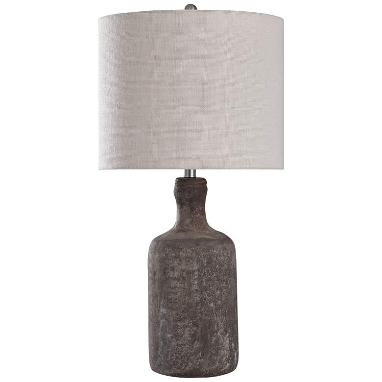 Image 1 Olney Multi-Color Dark Gray Concrete Bottle Table Lamp