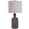 Olney Multi-Color Dark Gray Concrete Bottle Table Lamp