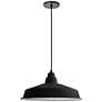 1_Olya 16" Wide Matte Black Finish Pendant
